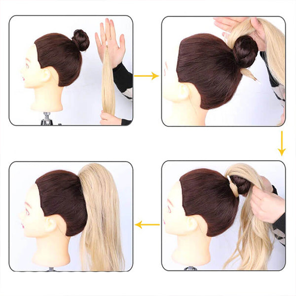 Leah™ Doppelter Pferdeschwanz für mehr Volumen