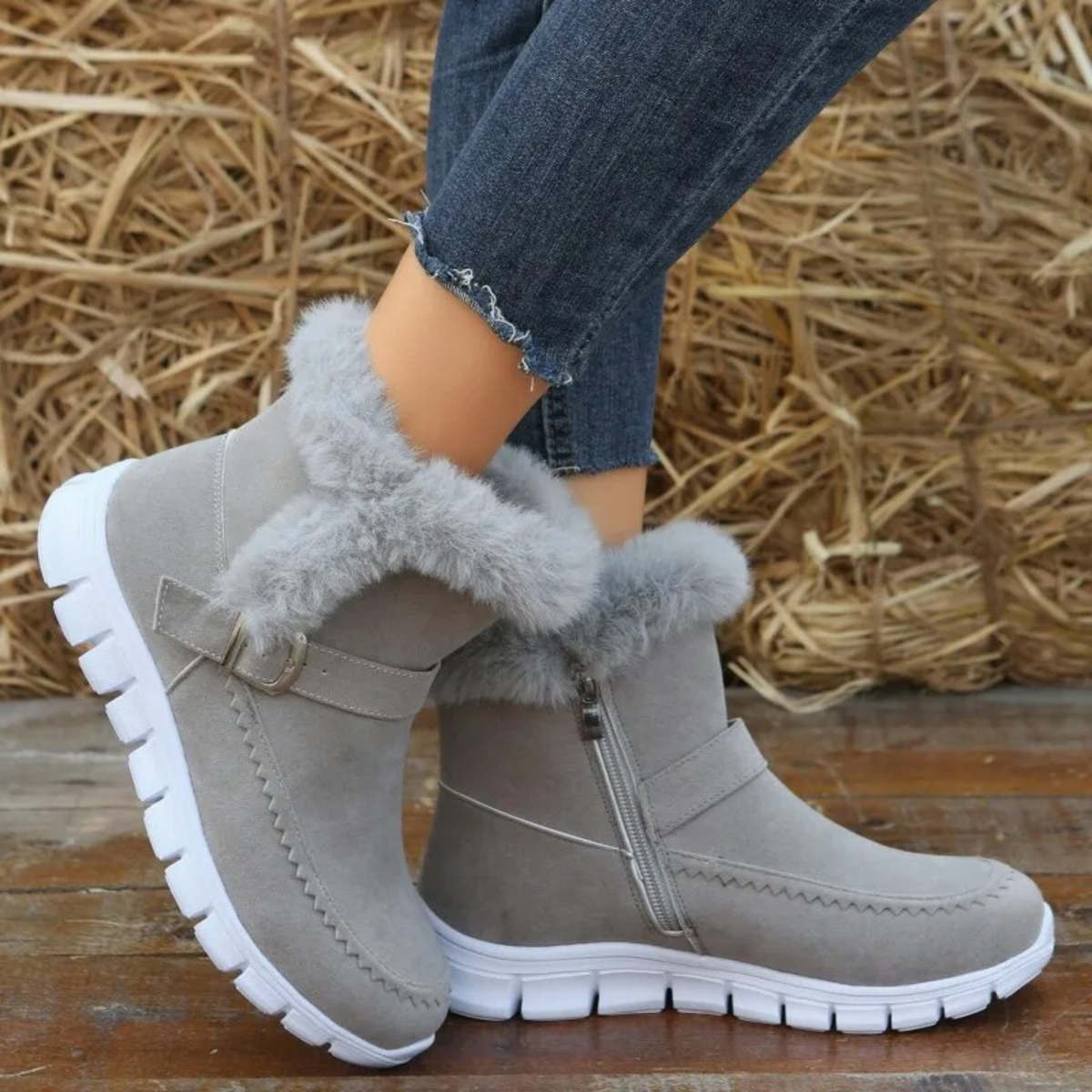 Bridget™ |  warmen Plüsch-Schneestiefel