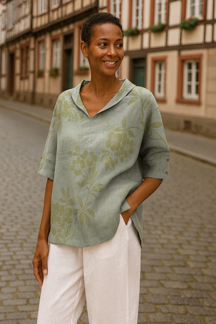 Andrea | Elegantes Top mit V-Ausschnitt