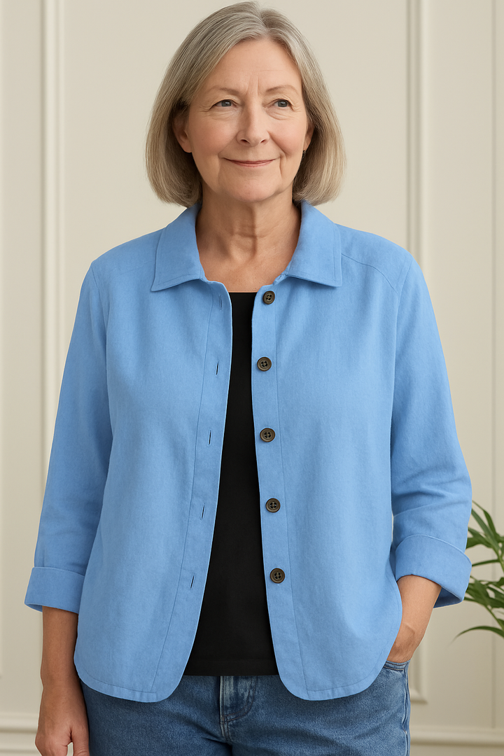 Marilla – Klassischer leichter Hemd-Cardigan