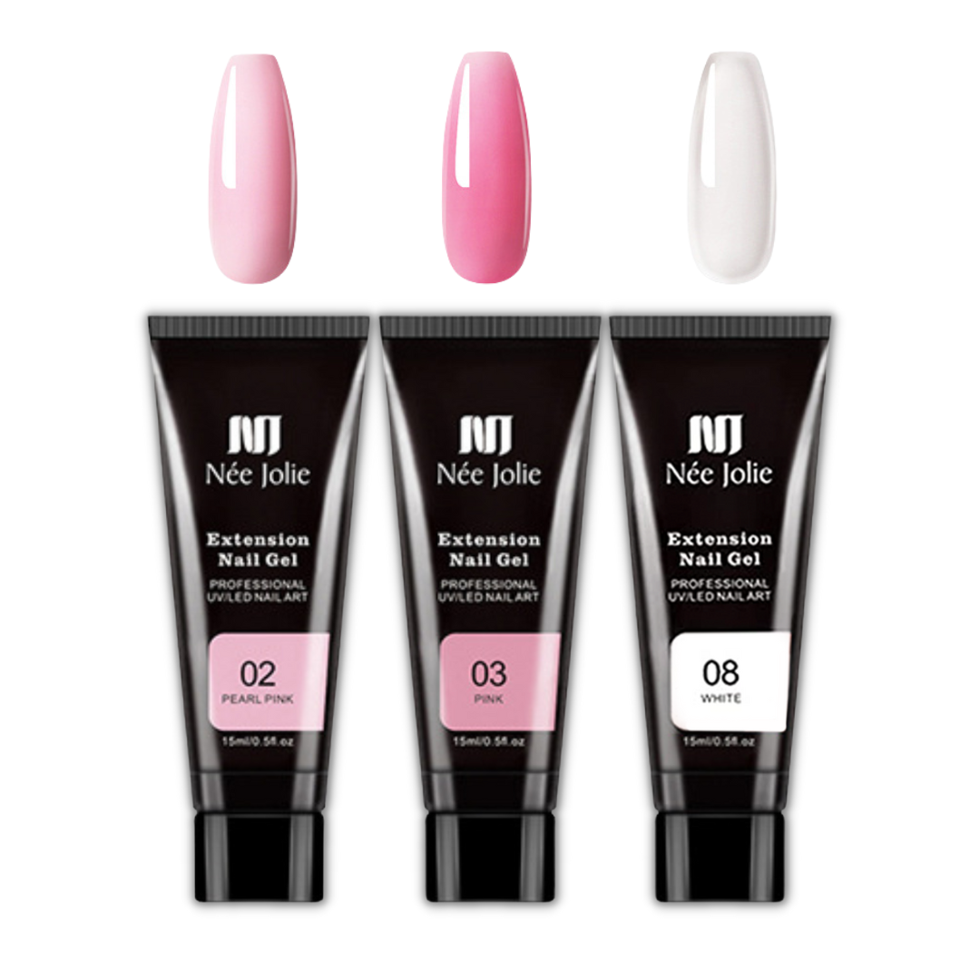 Glänzendes Gel-Nagel-Set