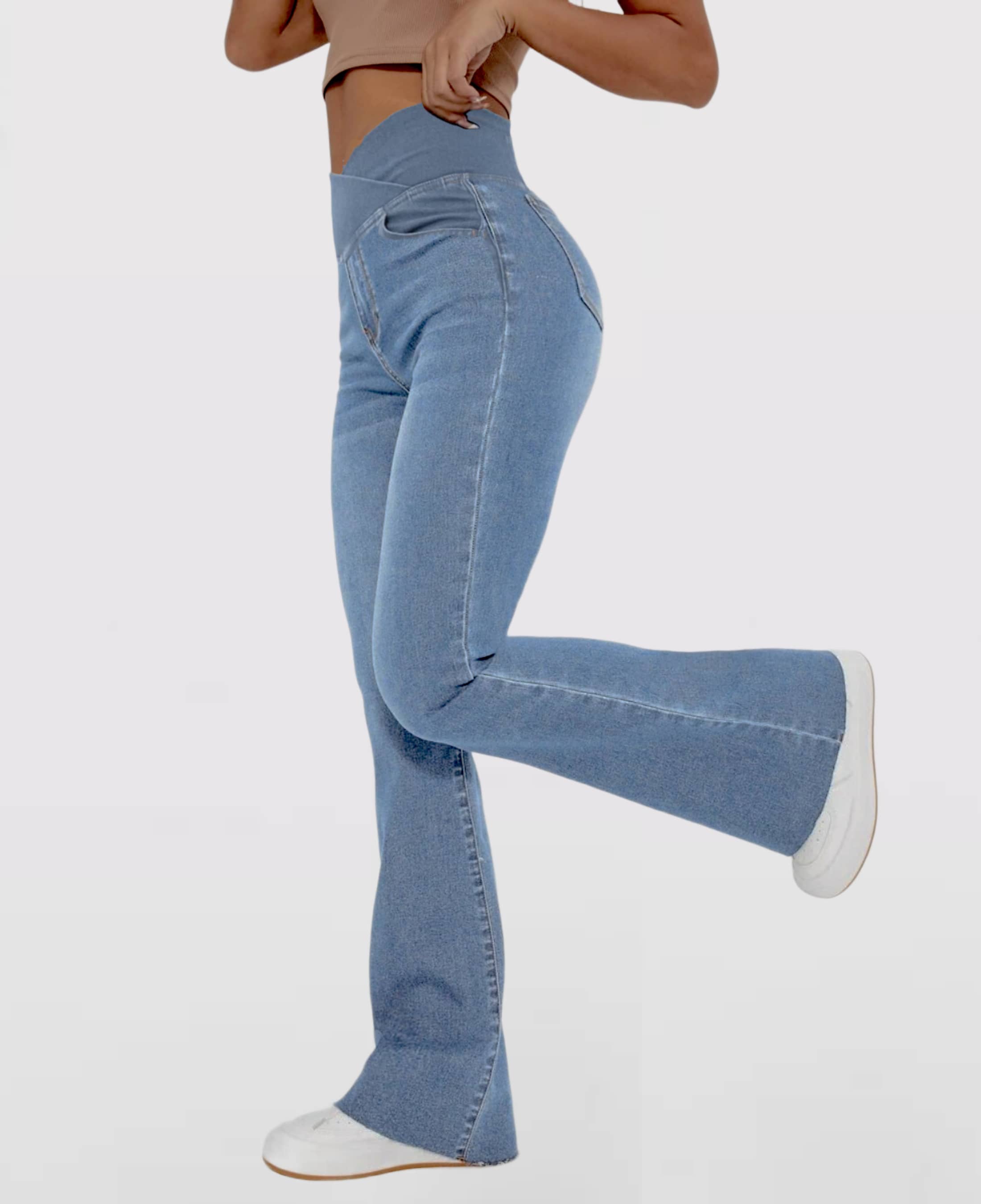 Aida™ | Stretchige Jeans mit hoher Taille Crossover