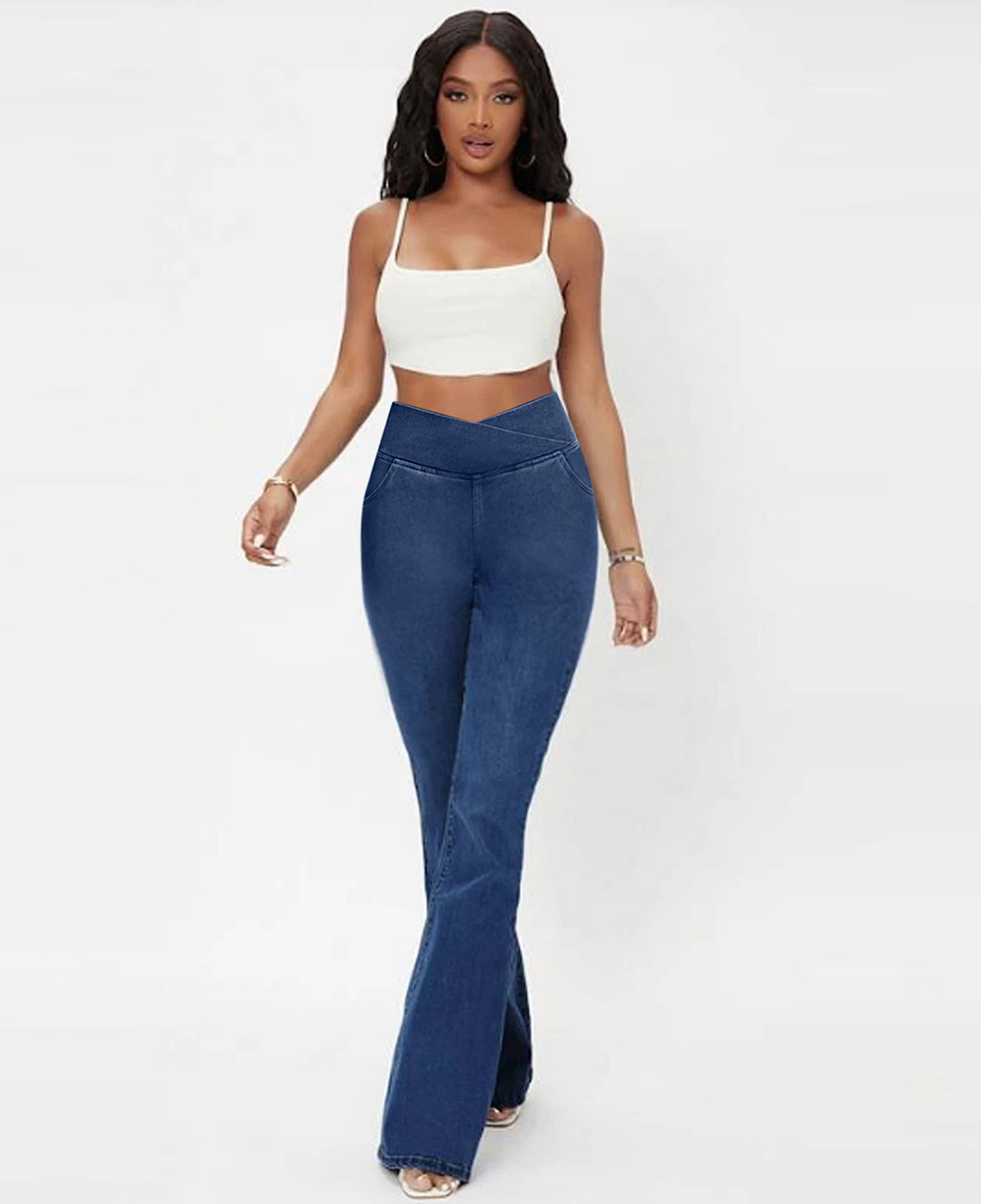 Aida™ | Stretchige Jeans mit hoher Taille Crossover