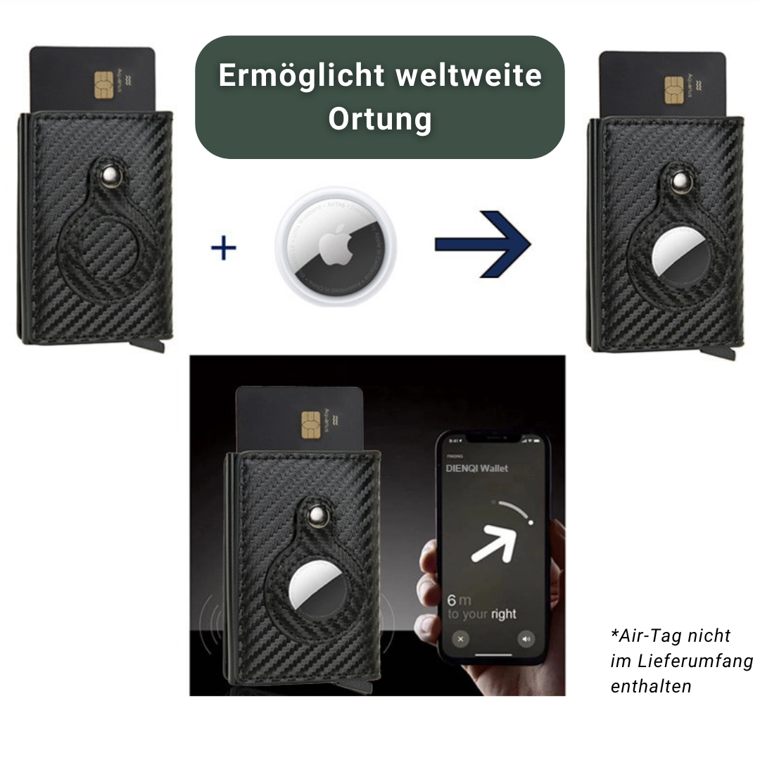 AIR-TAG Slim Wallet Pro 3.0 | Herren Geldbörse (1+1 GRATIS)