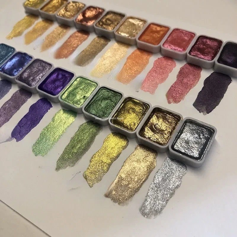 Kolorful - Powder Mineral Pearl Pigment Art Watercolor 20 Farben