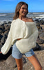 Jen Weißer Strickcardigan