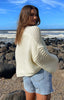 Jen Weißer Strickcardigan