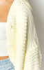 Jen Weißer Strickcardigan