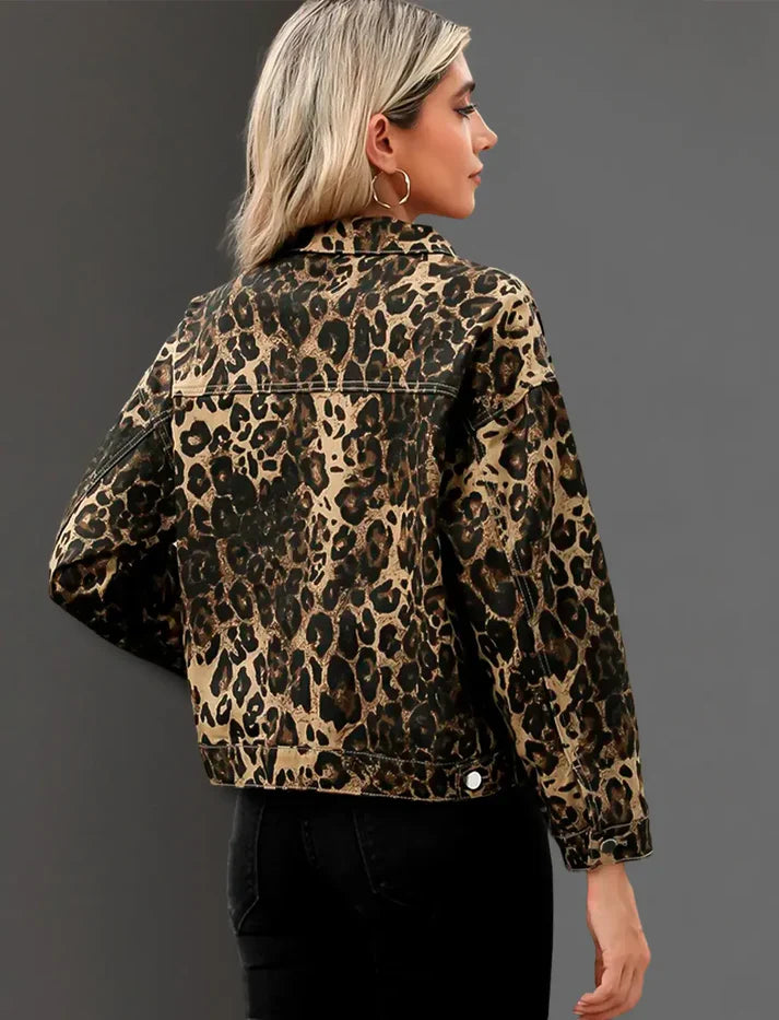 Jacke mit Leopardenmuster