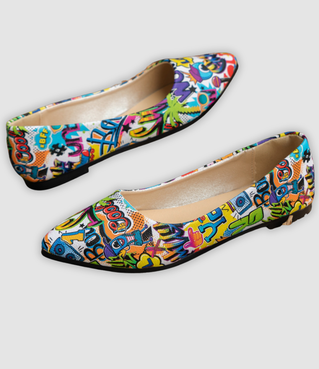 Gabriela - Farbenfrohe flache Damenschuhe