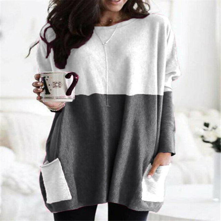 Paris – Lässiger, leichter Sweatshirt mit langen Ärmeln