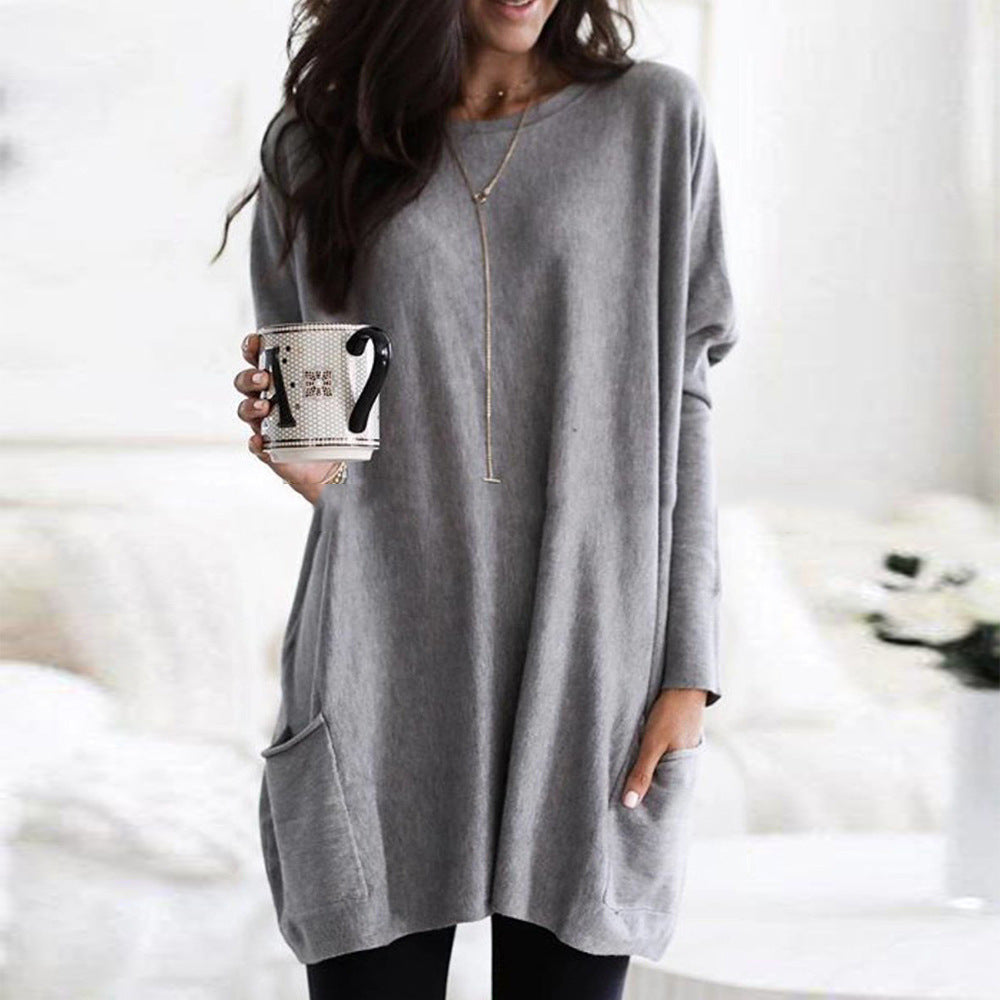 Paris – Lässiger, leichter Sweatshirt mit langen Ärmeln