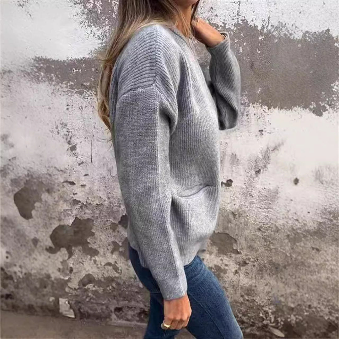 Zeitlose Bequeme Strickjacke für Damen | Vanessa