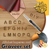 Gravurset - 26 Buchstaben Kupferform Carving Pyrographie Stiftspitzen Lötkolben