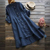 Gabbi – Übergroßes Sommerkleid aus Baumwollleinen