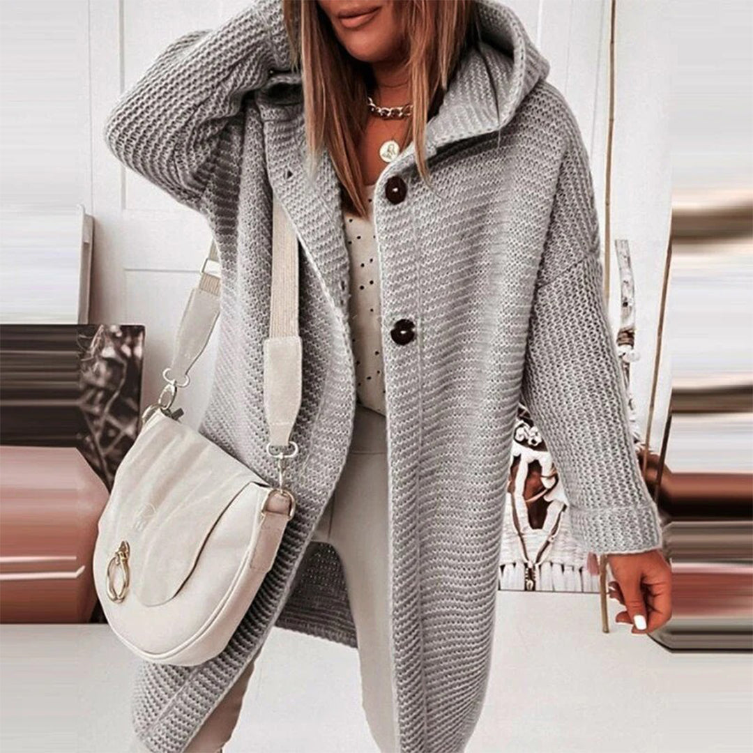 Bequeme Gestrickte Lange Strickjacke | Elodie