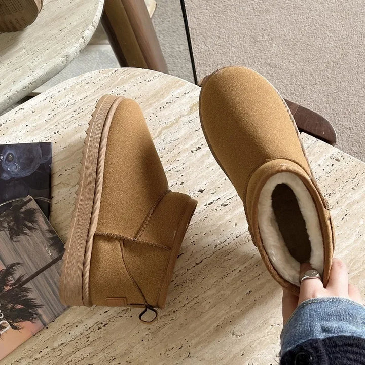 Alina | Damen Winter Plateau Fellschuhe