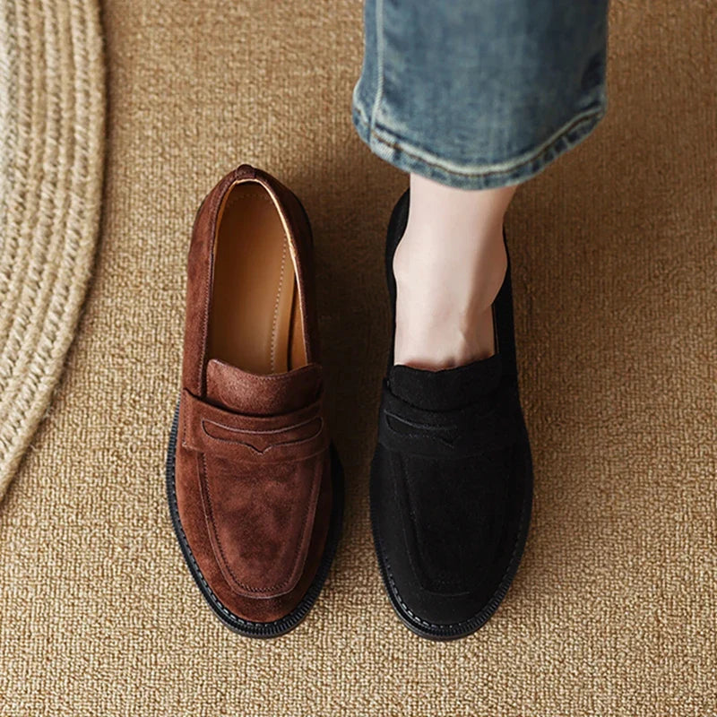 Melissa | Klassische Loafer aus Wildleder für Damen