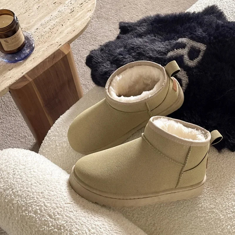 Alina | Damen Winter Plateau Fellschuhe