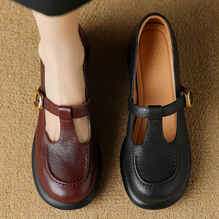 Cassandra | Klassische Oxford-Schuhe mit T-Riemen für Damen