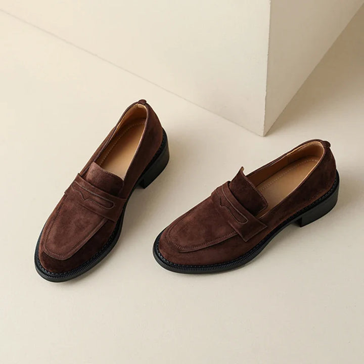 Melissa | Klassische Loafer aus Wildleder für Damen