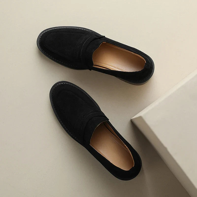 Melissa | Klassische Loafer aus Wildleder für Damen