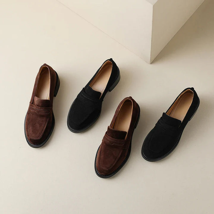 Melissa | Klassische Loafer aus Wildleder für Damen