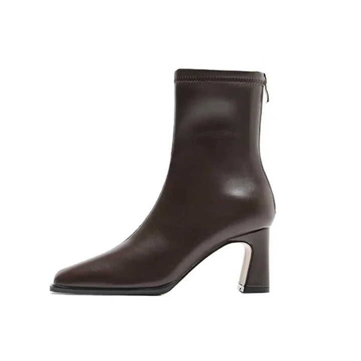 Helga | Elegante Winterstiefel mit quadratischer Spitze