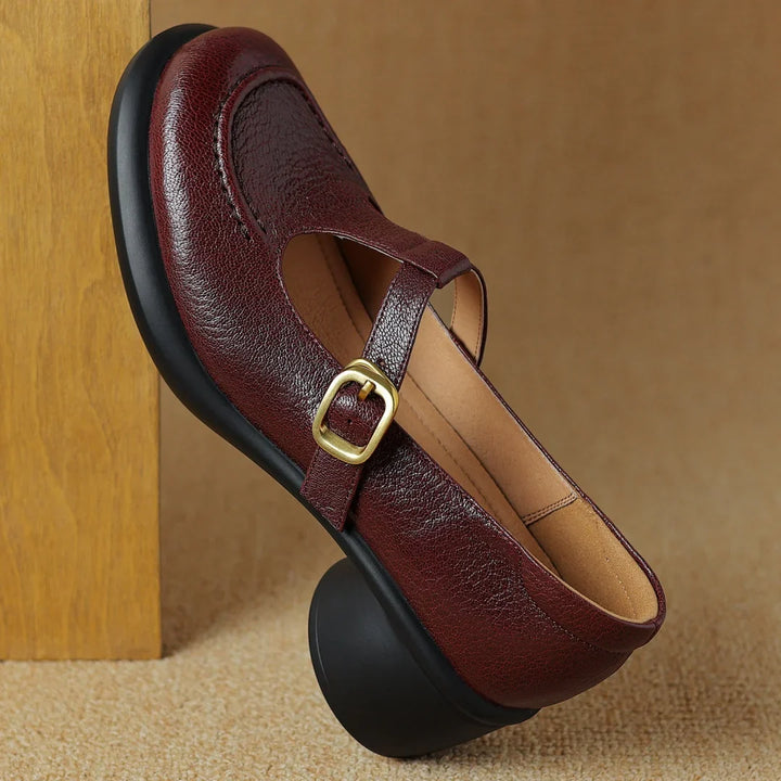 Cassandra | Klassische Oxford-Schuhe mit T-Riemen für Damen