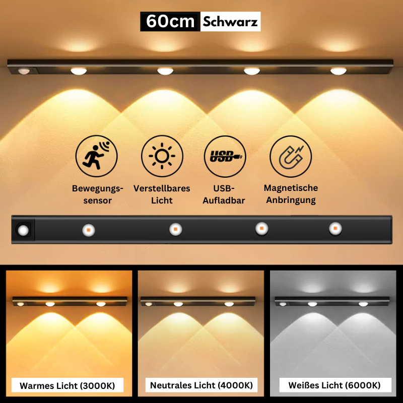 LightSense™ - Kabellose, dimmbare und wiederaufladbare Beleuchtung für Ihr Zuhause!
