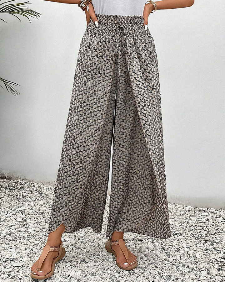 Valencia – Weite Hose mit geometrischem Print