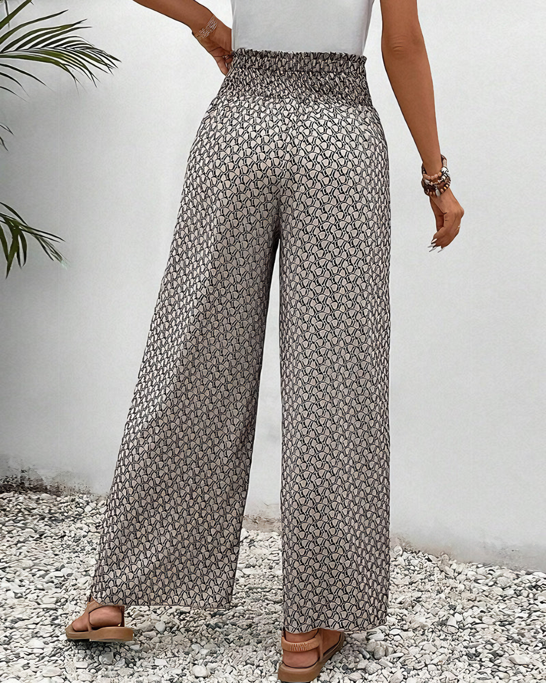 Valencia – Weite Hose mit geometrischem Print