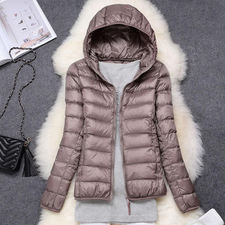 Nord – Neue Jacke mit weißen Entenfedern