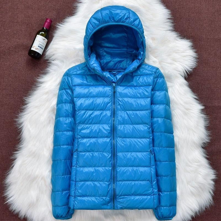 Nord – Neue Jacke mit weißen Entenfedern