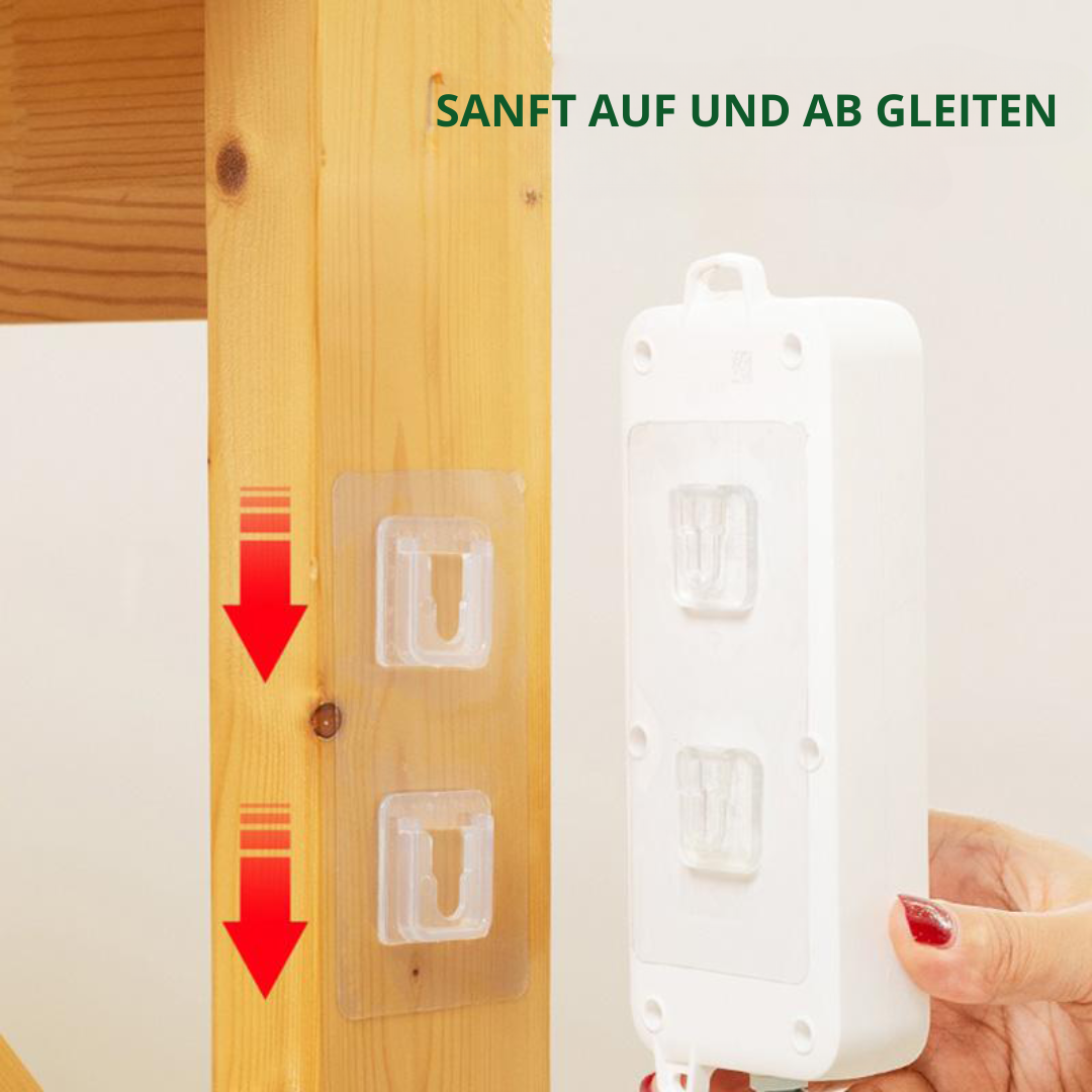 5+5 GRATIS | StickEase™ - Doppelseitig klebende Wandhaken
