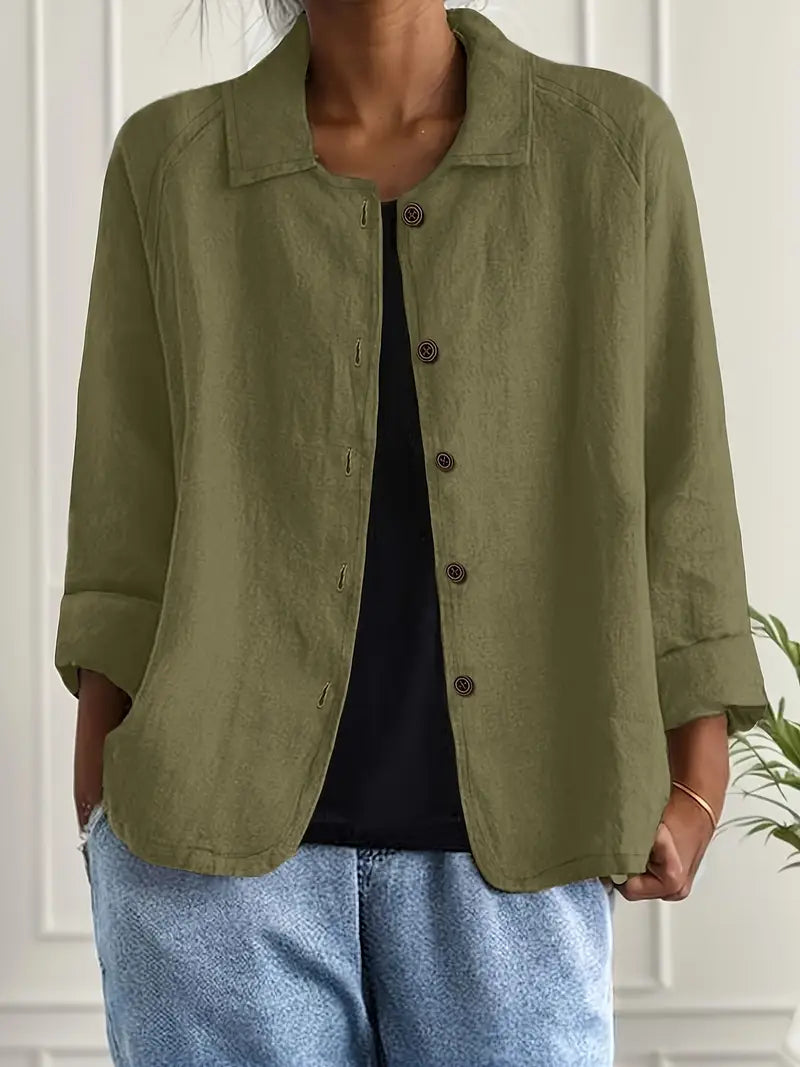 Marilla – Klassischer leichter Hemd-Cardigan