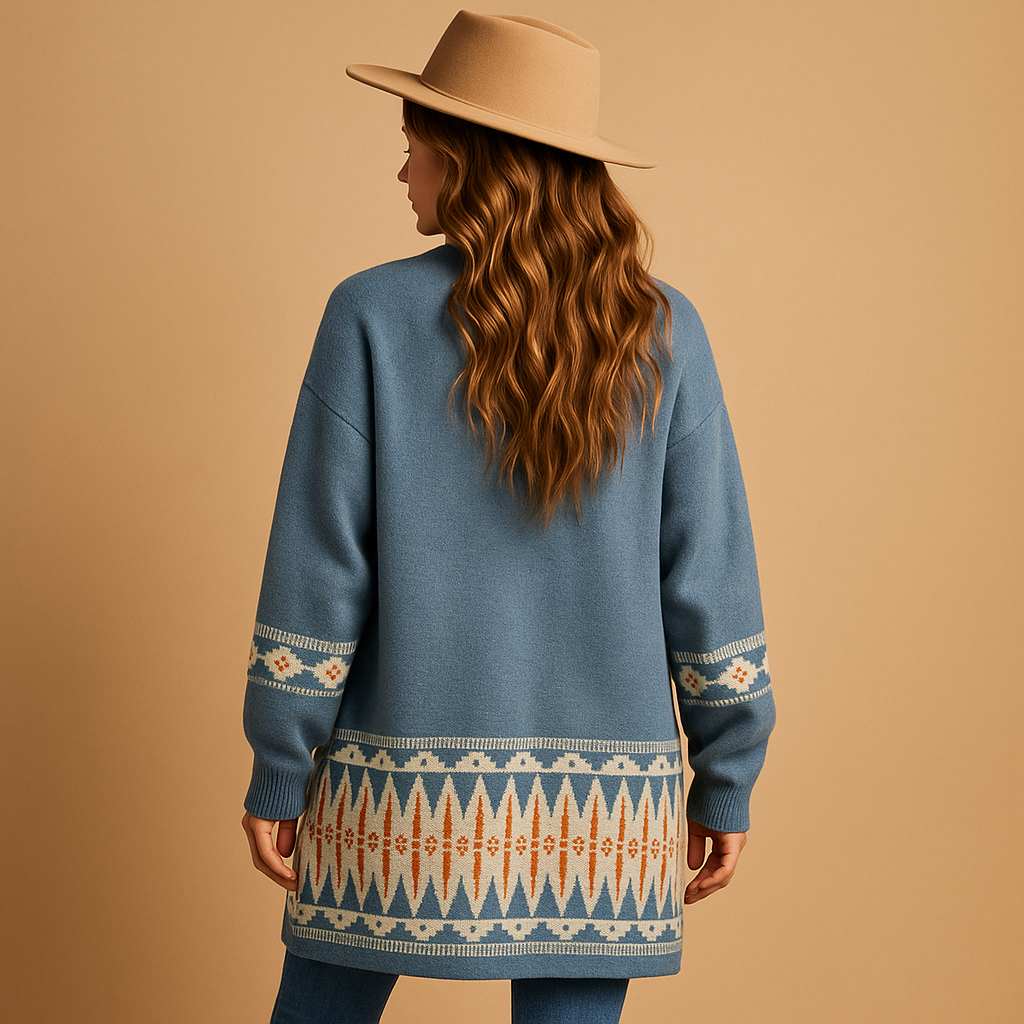 Boho-Jacquard-Weste für Damen | Lotte