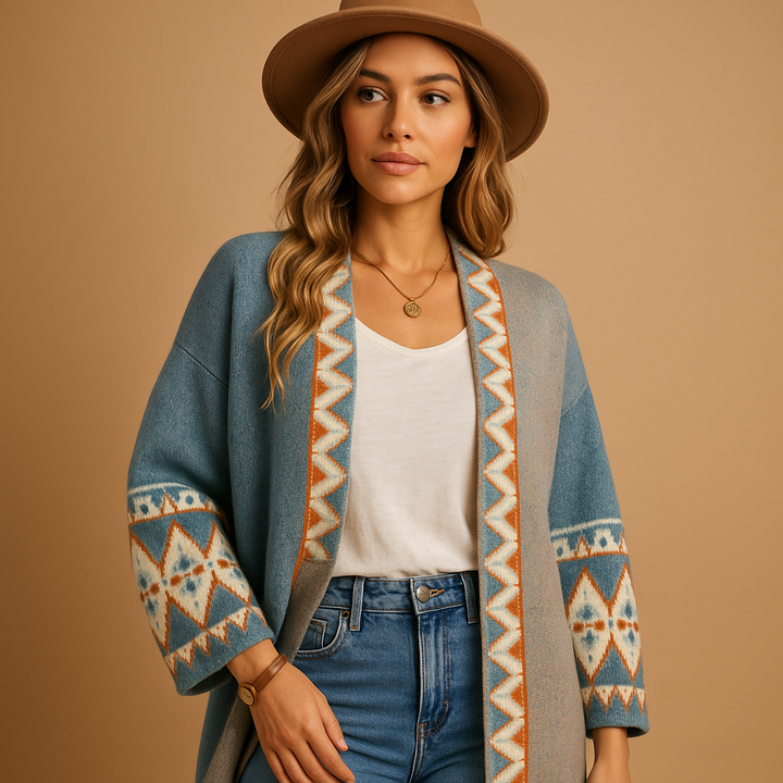 Boho-Jacquard-Weste für Damen | Lotte