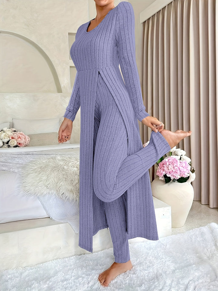Aldea - Gemütliches Zwei-Teile Ribbed Lounge Set
