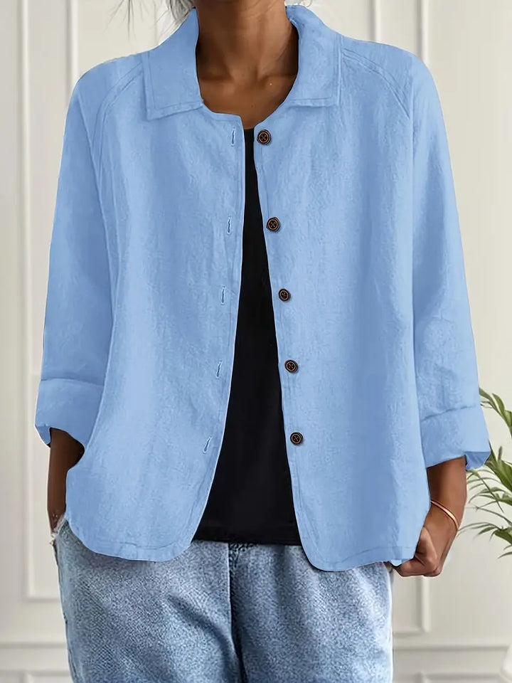 Marilla – Klassischer leichter Hemd-Cardigan