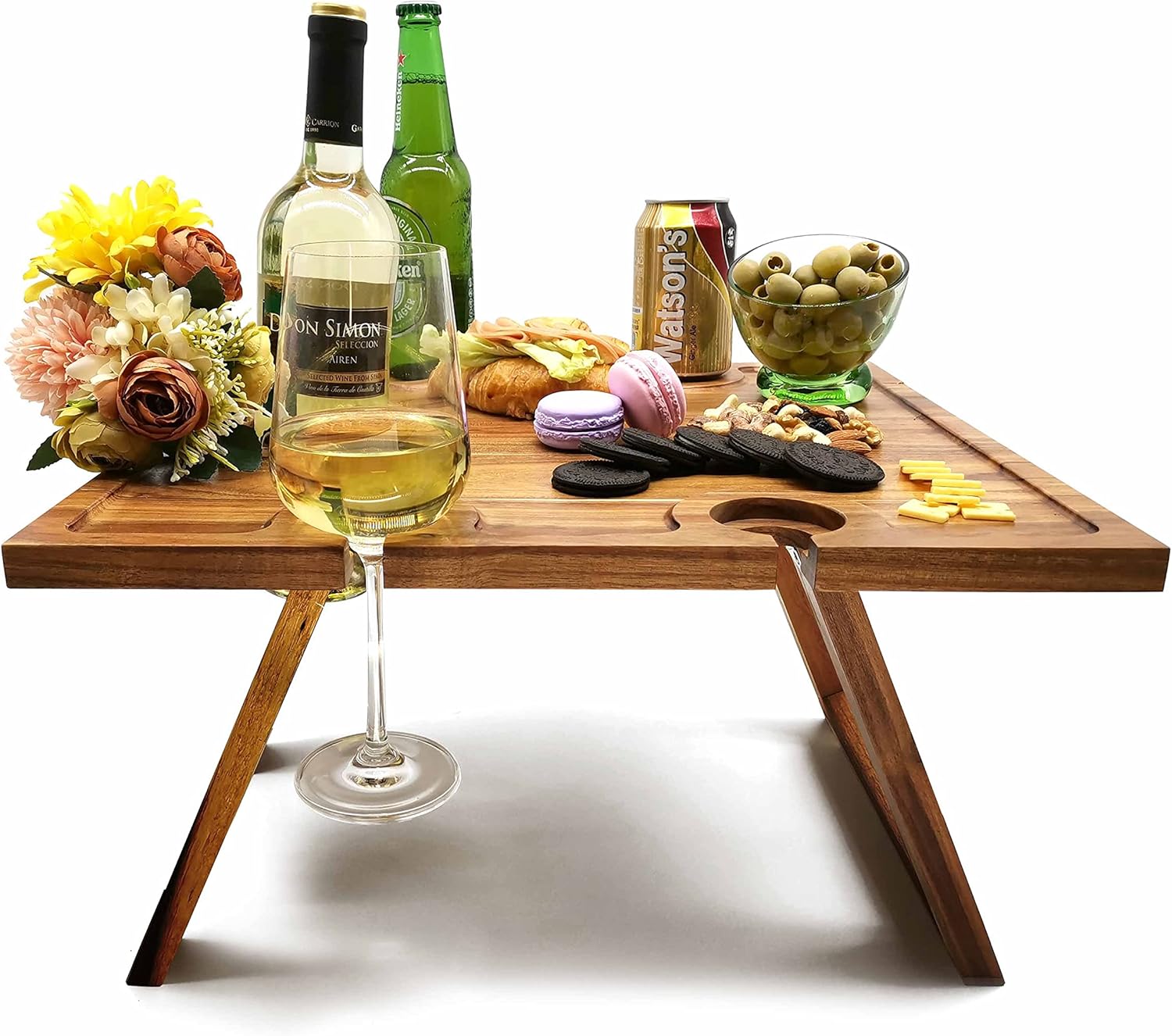 WineTote™ – Deluxe Tragbarer Picknick-Weintisch