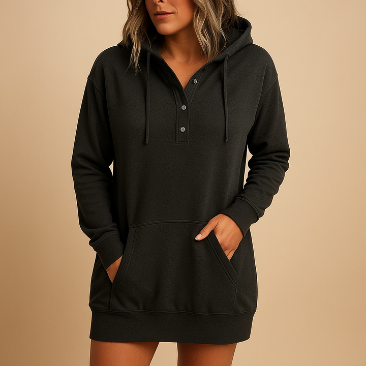 Legeres Hoodie-Kleid mit lockerer Passform für Damen | Timo