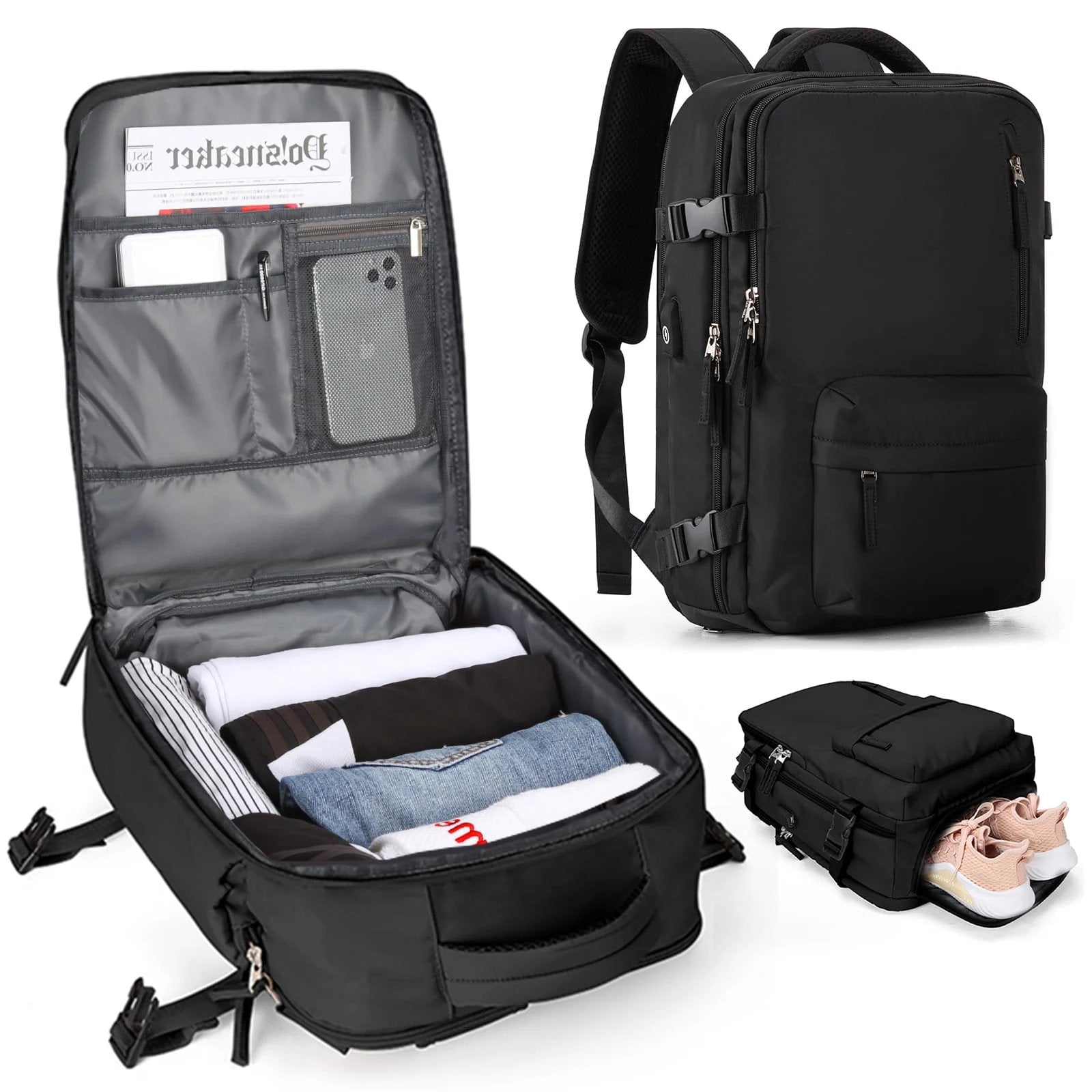 Rucksack – Große wasserdichte Reisetasche für Wandern & Reisen