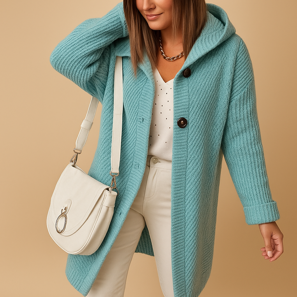 Bequeme offene Damenstrickjacke mit zeitlosem Schnitt | Lina