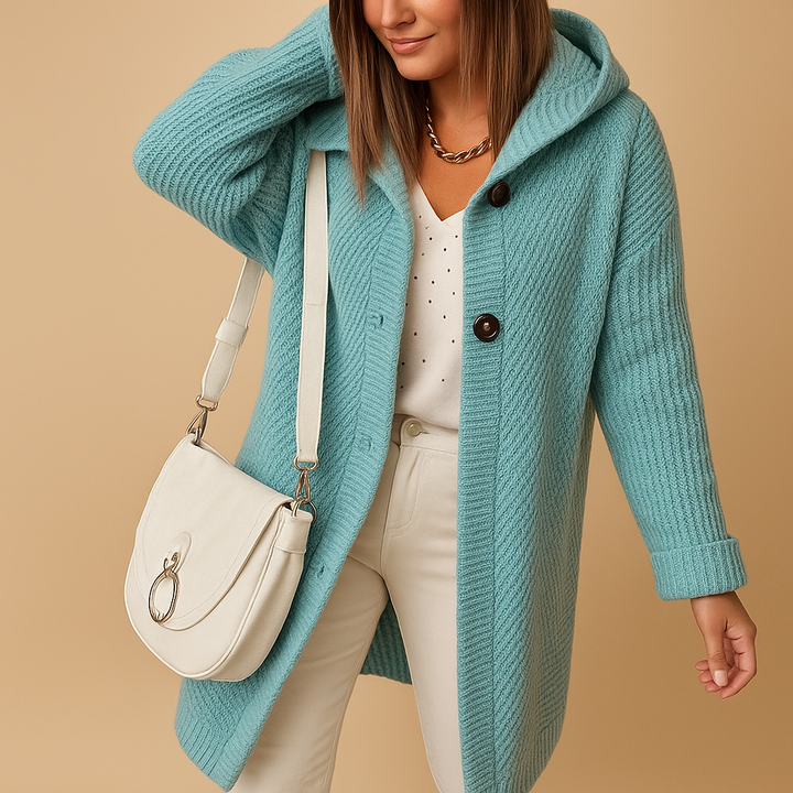 Bequeme offene Damenstrickjacke mit zeitlosem Schnitt | Lina