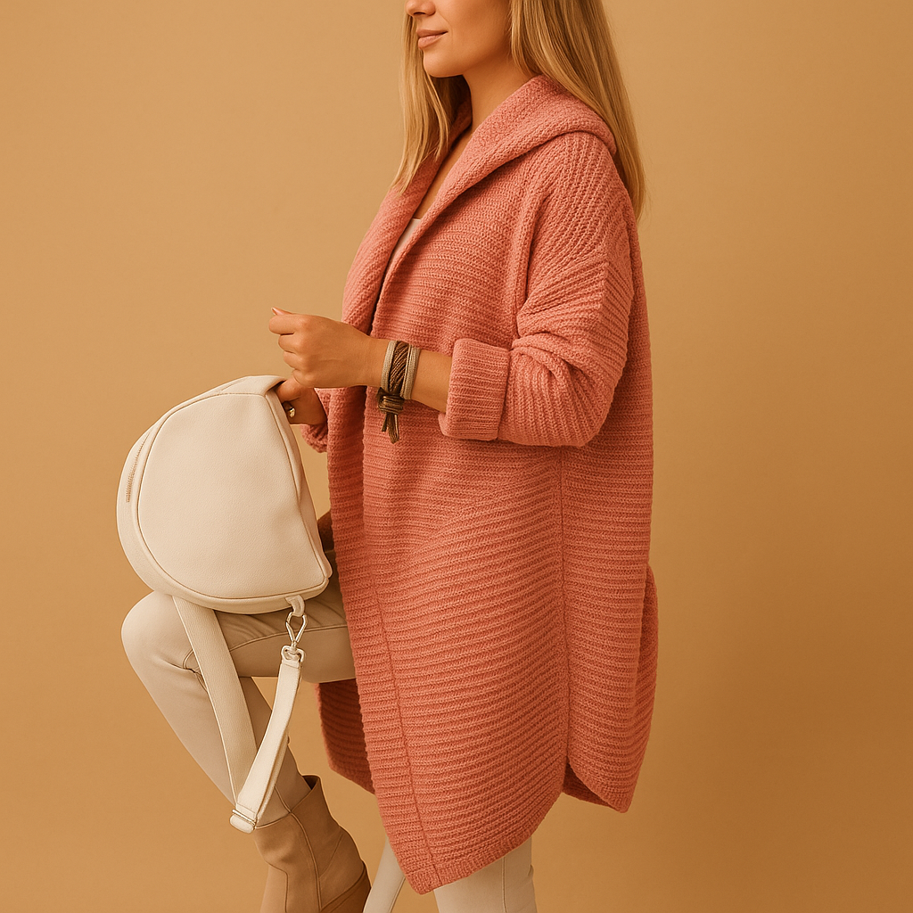 Bequeme offene Damenstrickjacke mit zeitlosem Schnitt | Lina