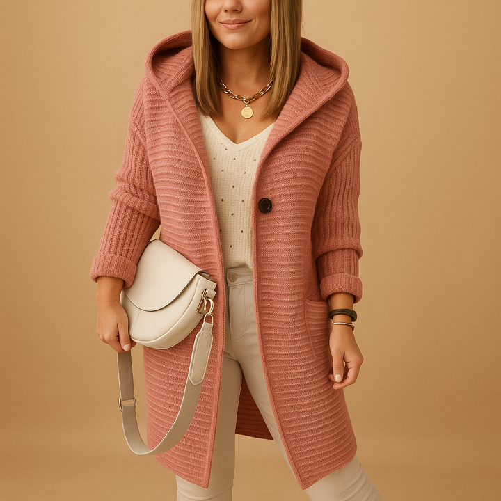 Bequeme offene Damenstrickjacke mit zeitlosem Schnitt | Lina
