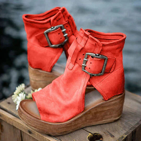 Shina - Boho Keilsandalen für Damen