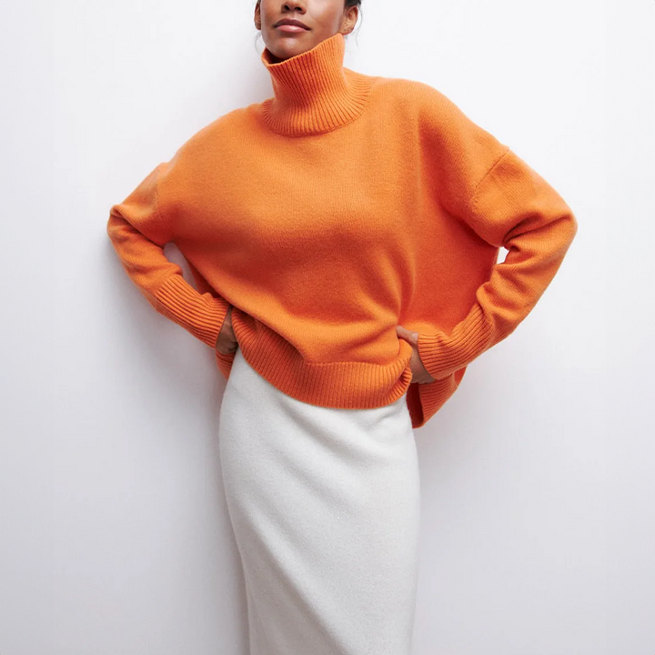 Amelia – Gestrickter Rollkragenpullover