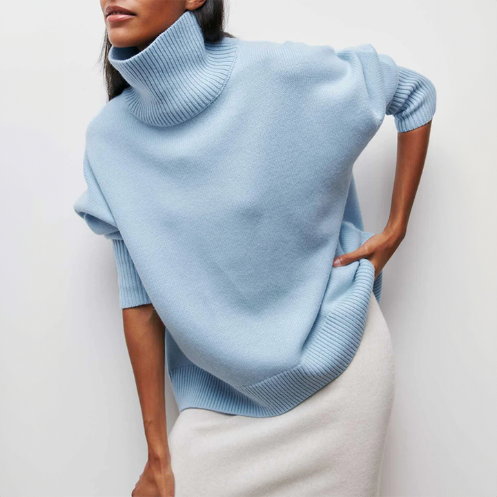Amelia – Gestrickter Rollkragenpullover